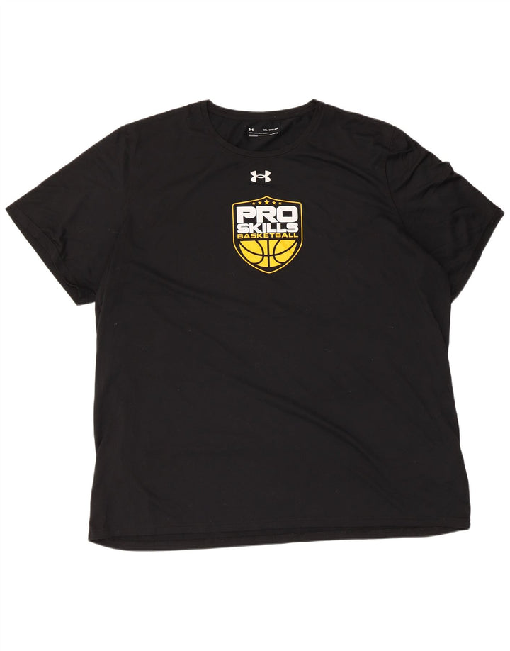 Camiseta masculina Under ARMOR Heat Gear Graphic 3XL poliéster preto