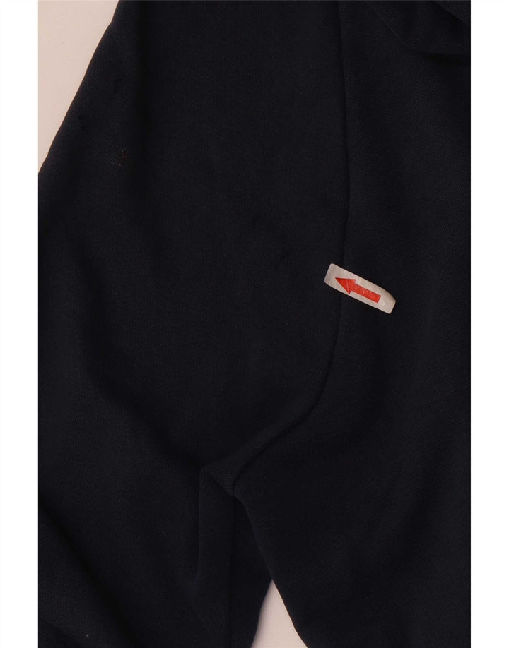 Suéter Nike masculino com capuz e zíper pequeno algodão azul marinho