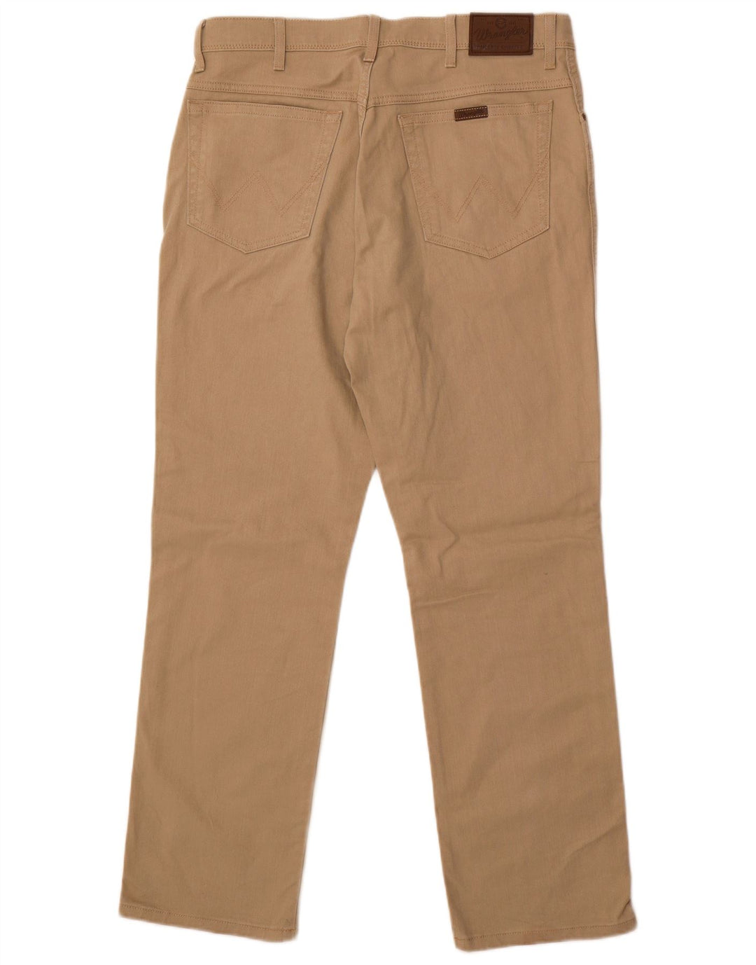 Calça feminina WRANGLER regular fit reta casual W36 L32 algodão bege