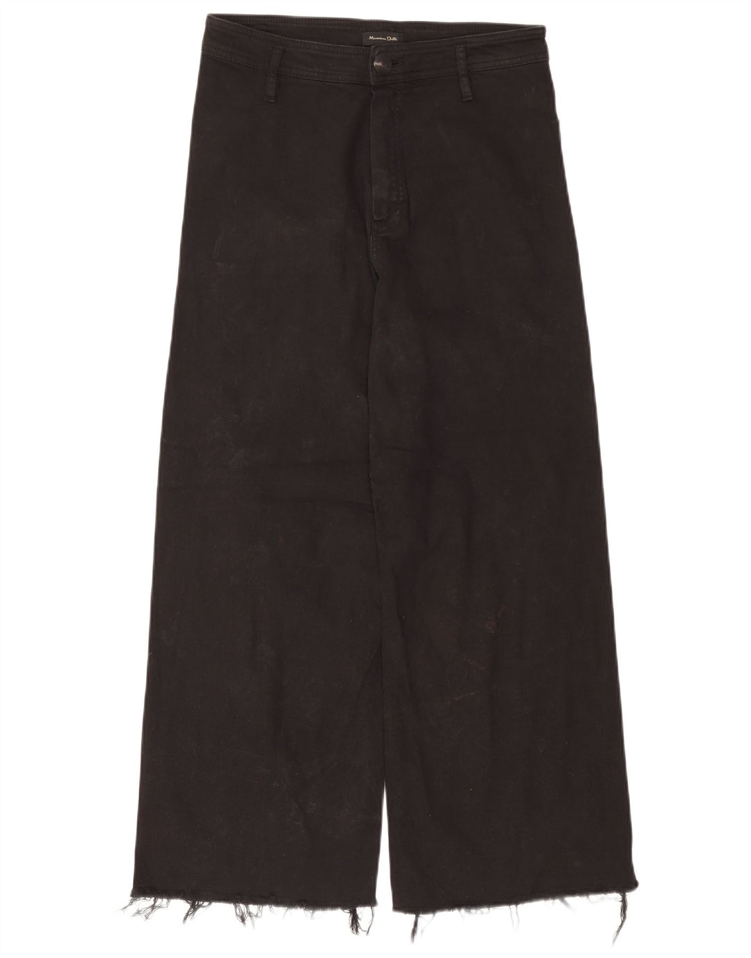Calça casual feminina Massimo Dutti EU 40 Médio W30 L27 Algodão Preto