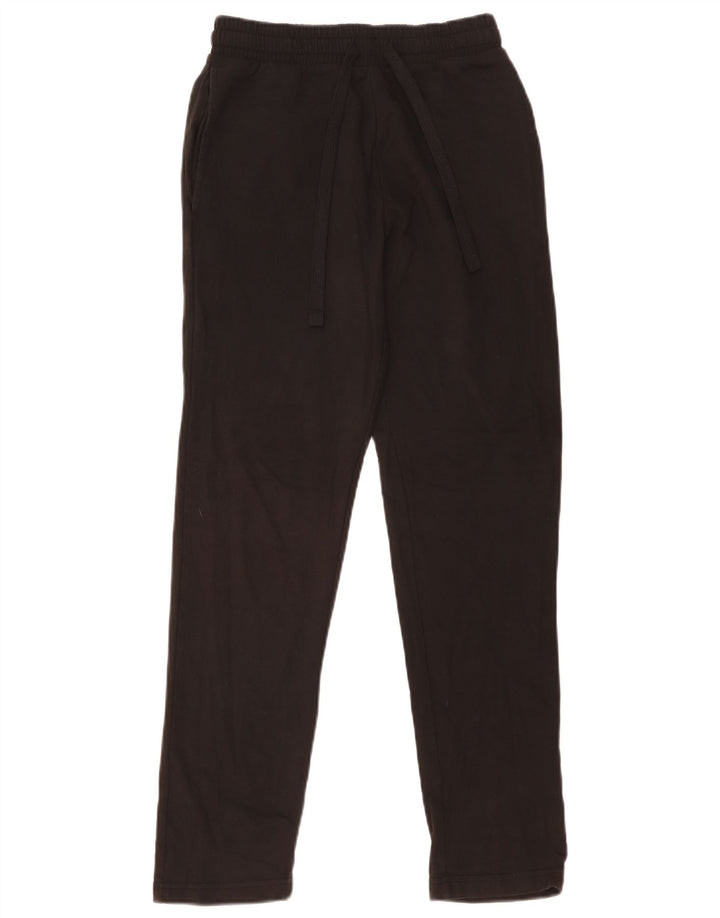Calça de treino feminina Marks & Spencer regular Reino Unido 8 pequeno algodão preto