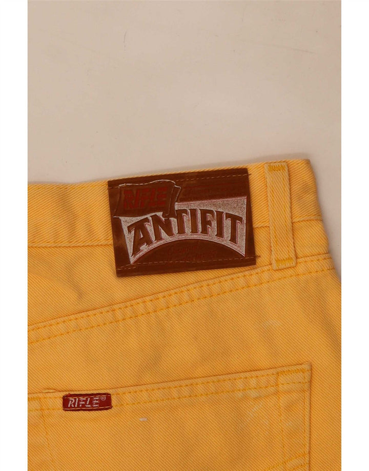 Rifle Mens Straight Jeans W32 L29 Amarelo
