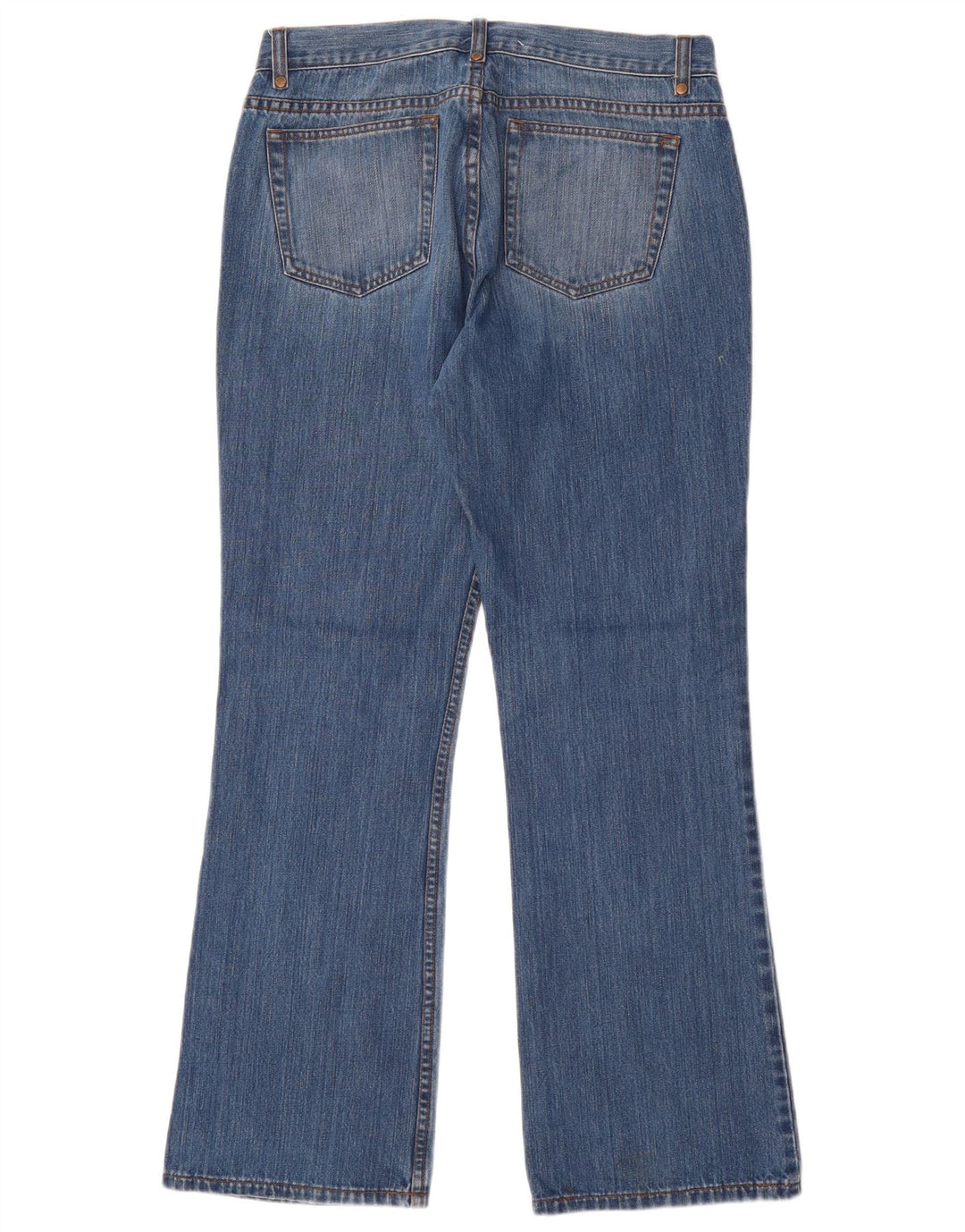 Calça jeans feminina DKNY Bootcut US 10 grande W32 L31 algodão azul