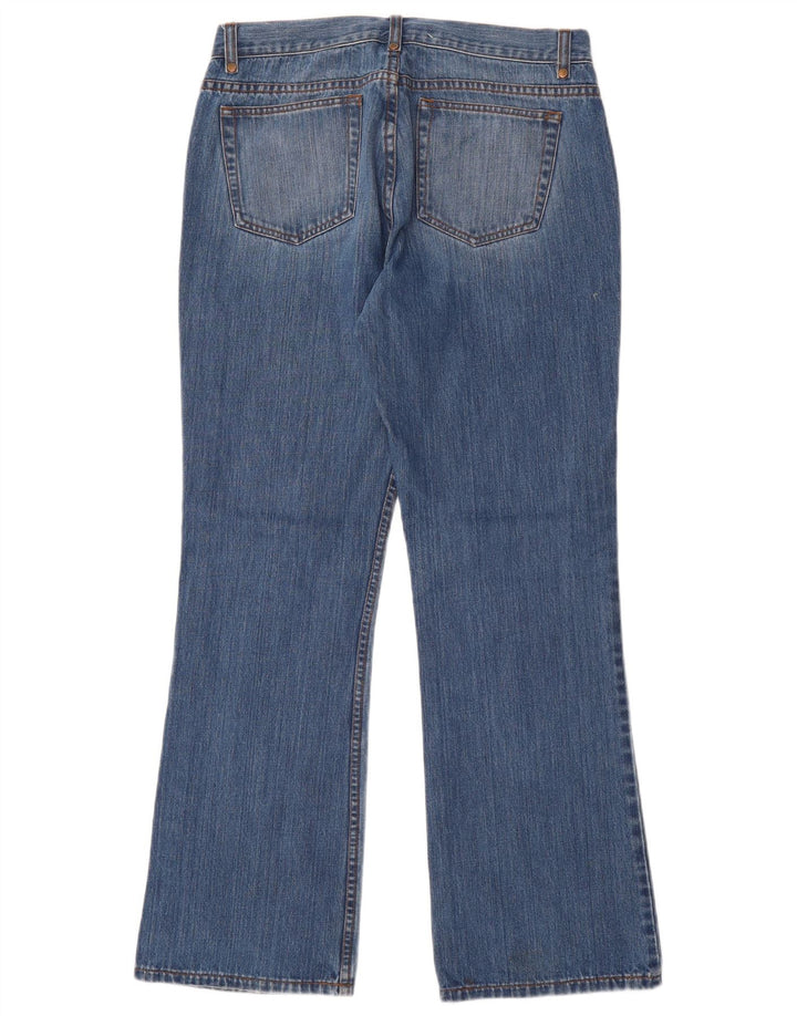 Calça jeans feminina DKNY Bootcut US 10 grande W32 L31 algodão azul