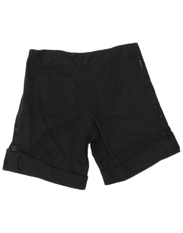 Shorts Chino feminino Armani EU 40 médio W27 algodão listrado preto