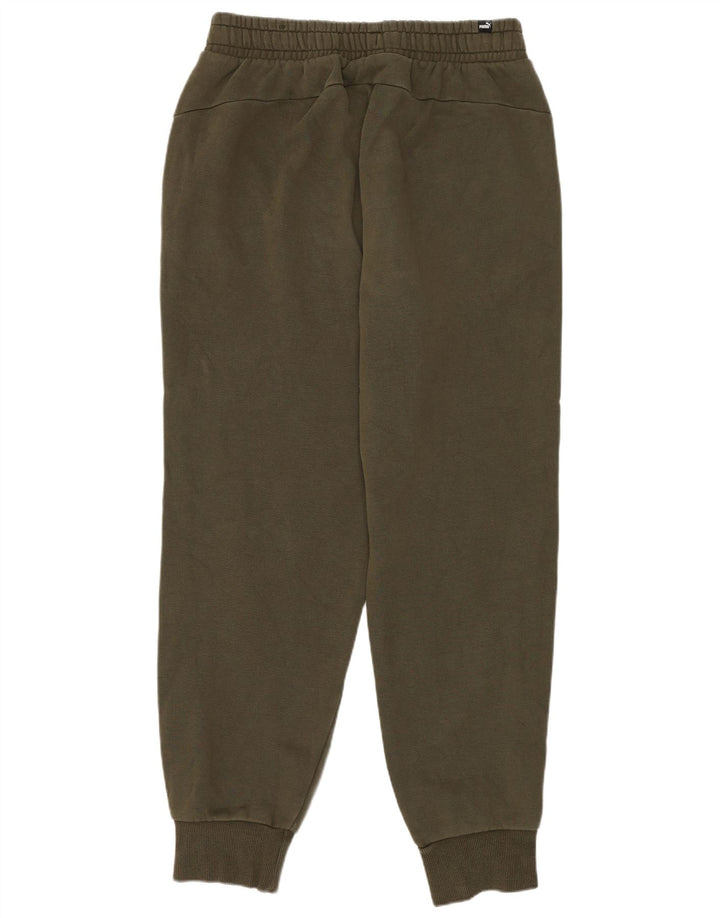 Calça de treino masculina Puma Joggers médio cáqui algodão