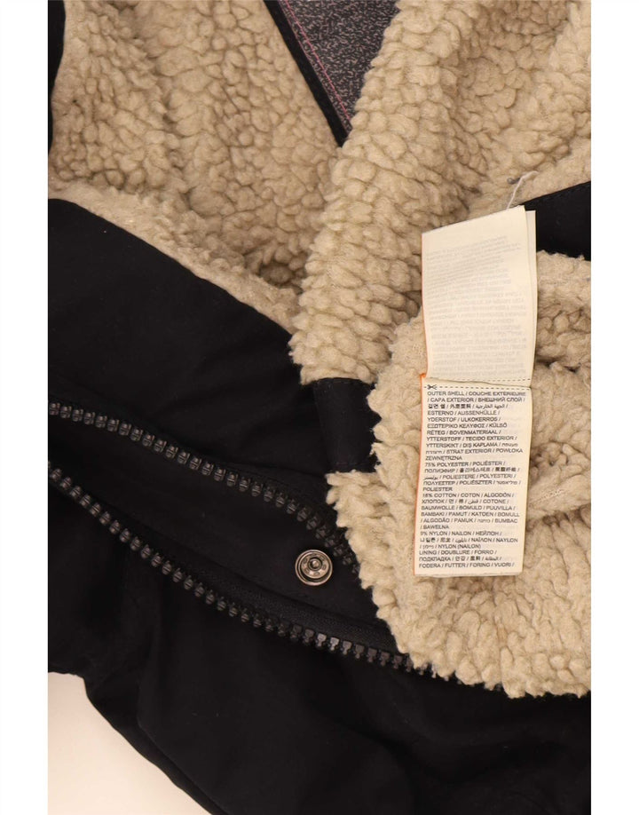 Jaqueta corta-vento feminina Superdry Windparka com capuz Reino Unido 14 médio azul marinho