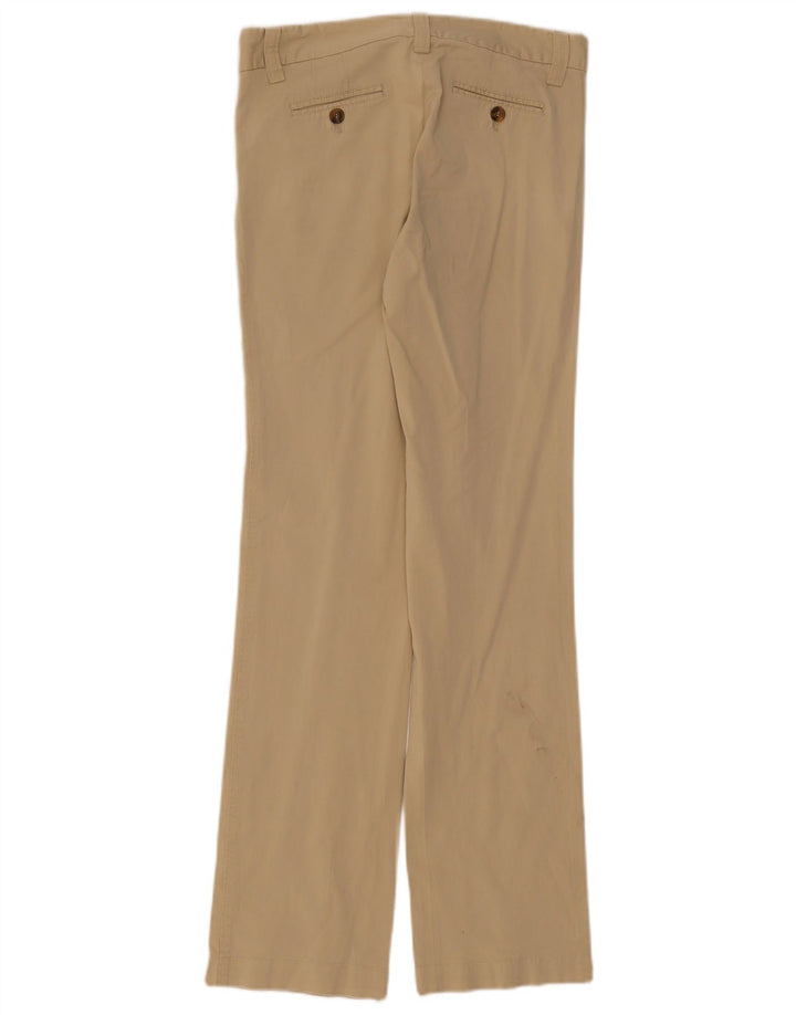 Calça feminina reta casual Massimo Dutti W30 L32 bege