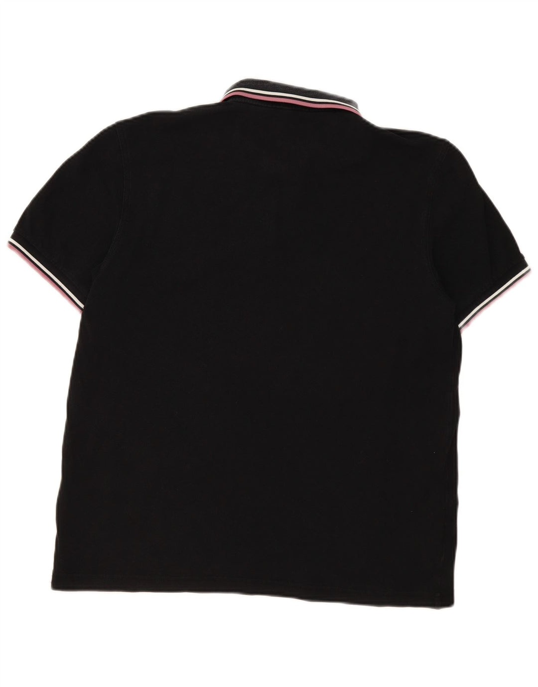 Camisa polo masculina Fred Perry de algodão preto médio