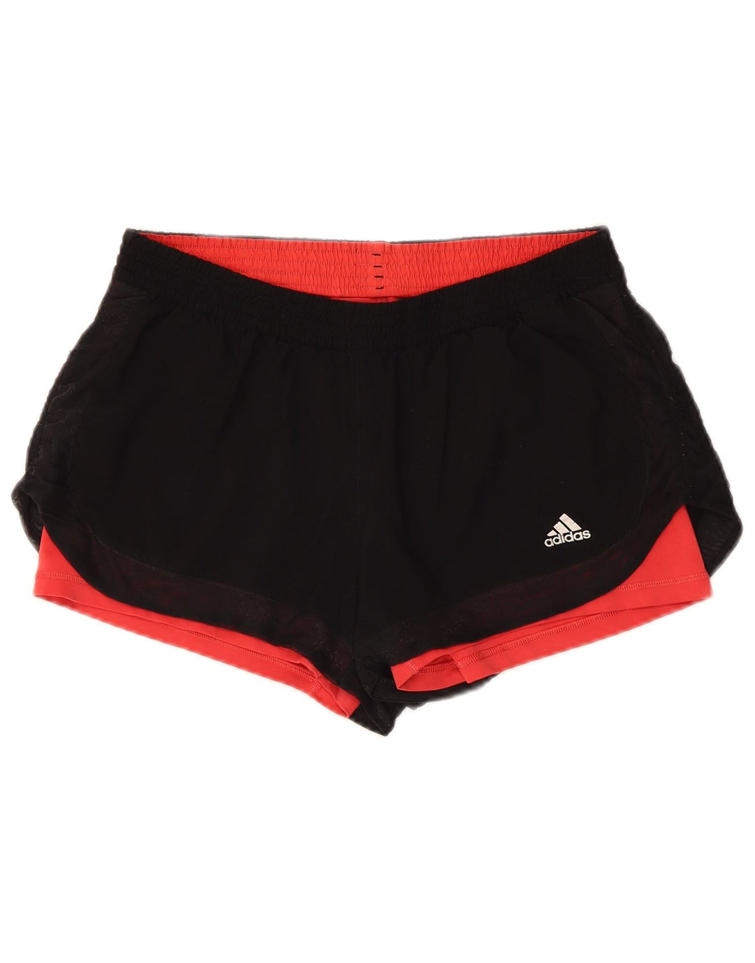 ADIDAS Womens Climalite Sport Shorts UK 12/14 Médio Preto Poliéster
