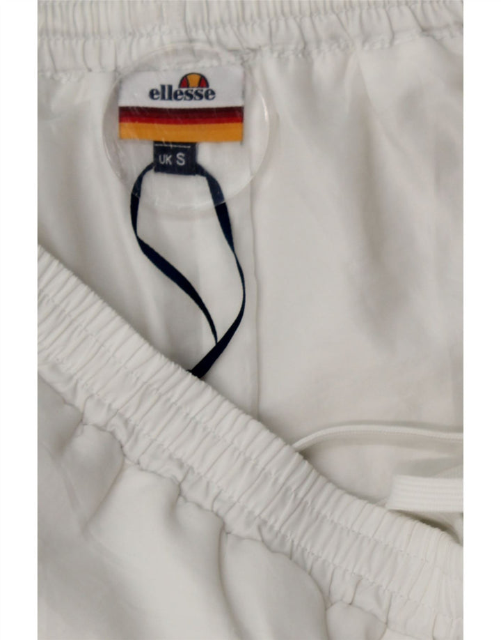 Calça de treino masculina ELLESSE joggers poliéster branco pequeno