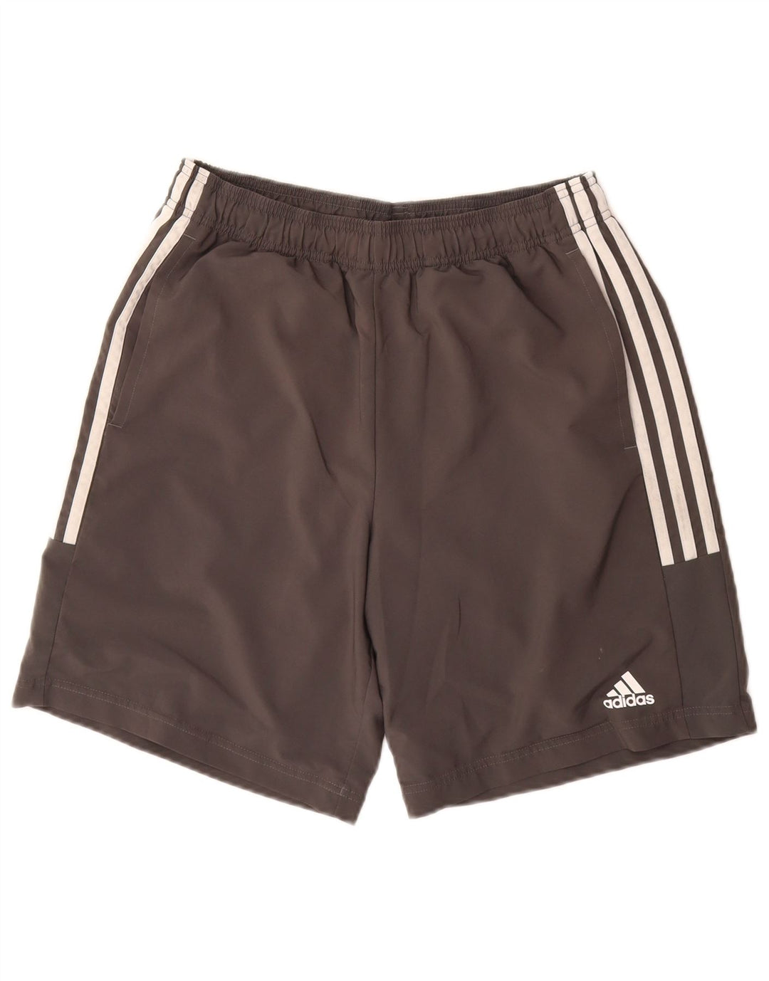 Shorts esportivos masculinos ADIDAS poliéster cinza médio