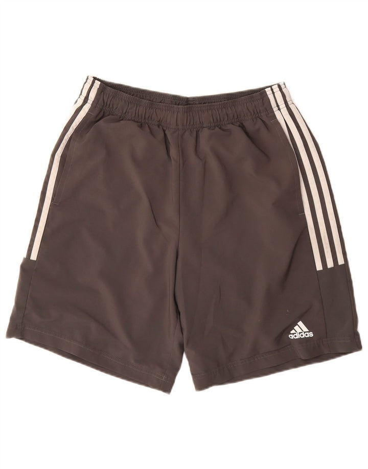Shorts esportivos masculinos ADIDAS poliéster cinza médio
