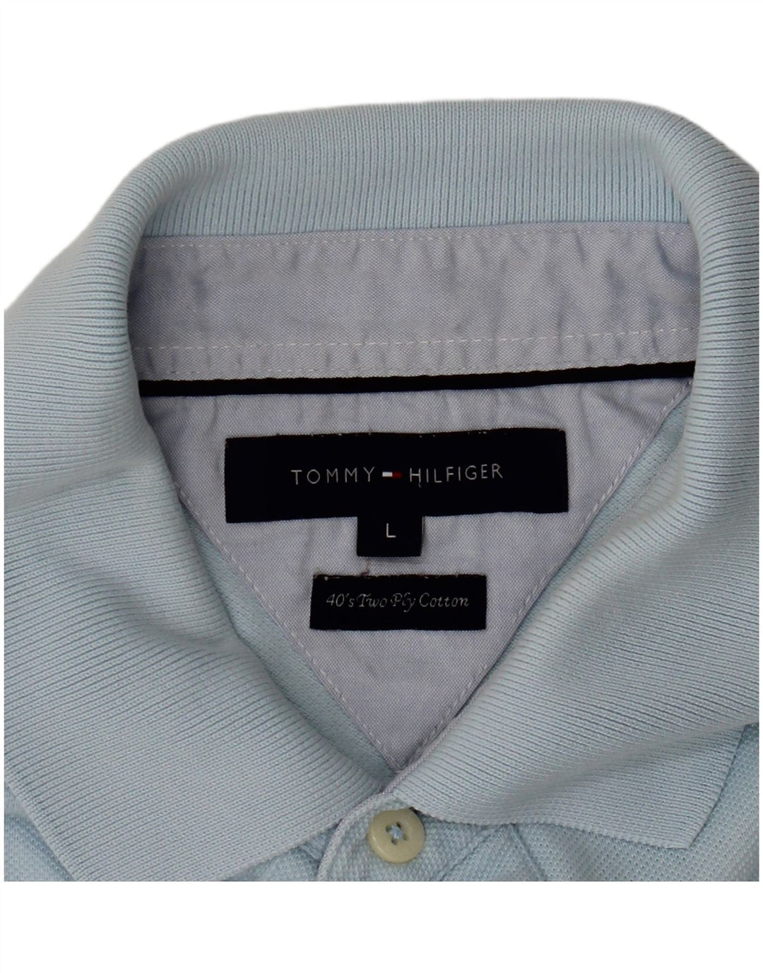 Camisa polo masculina Tommy Hilfiger grande azul