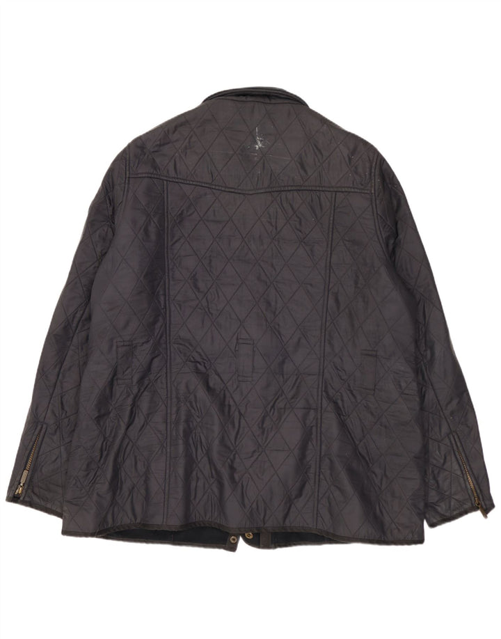 Jaqueta acolchoada feminina Barbour UK 20 2XL azul marinho