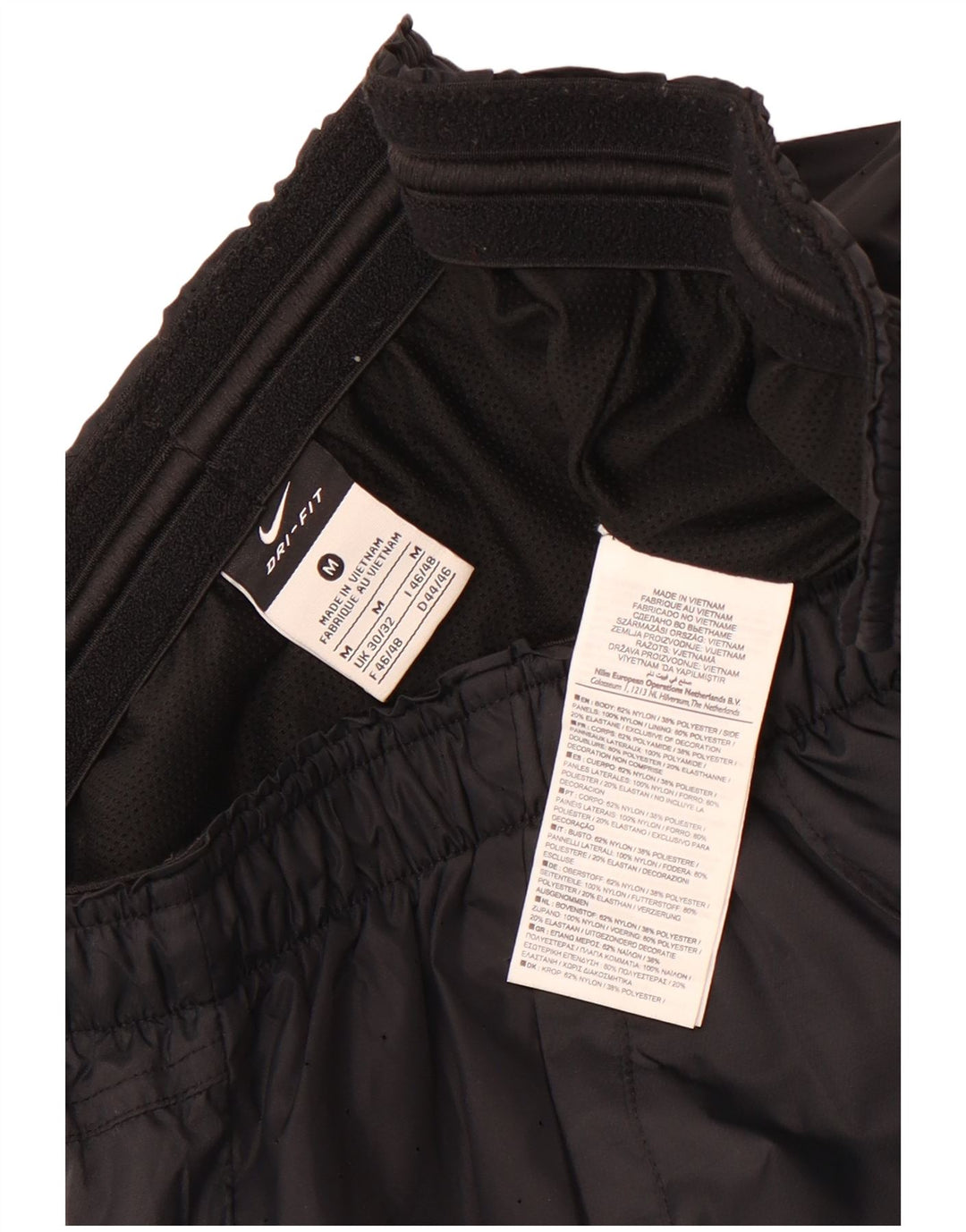 Calça de treino feminina Nike UK 30/32 médio preto nylon