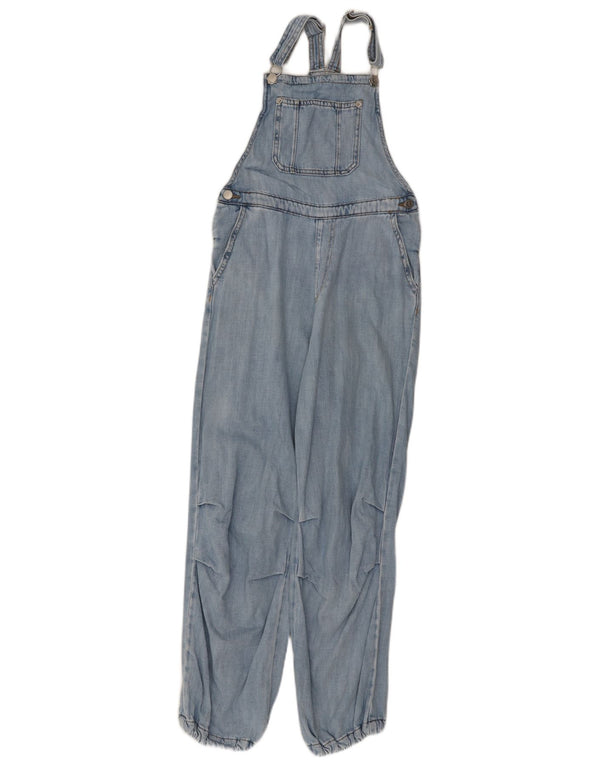 Marks & Spencer Macacão feminino jeans solto 10-11 anos W26 L26 algodão azul