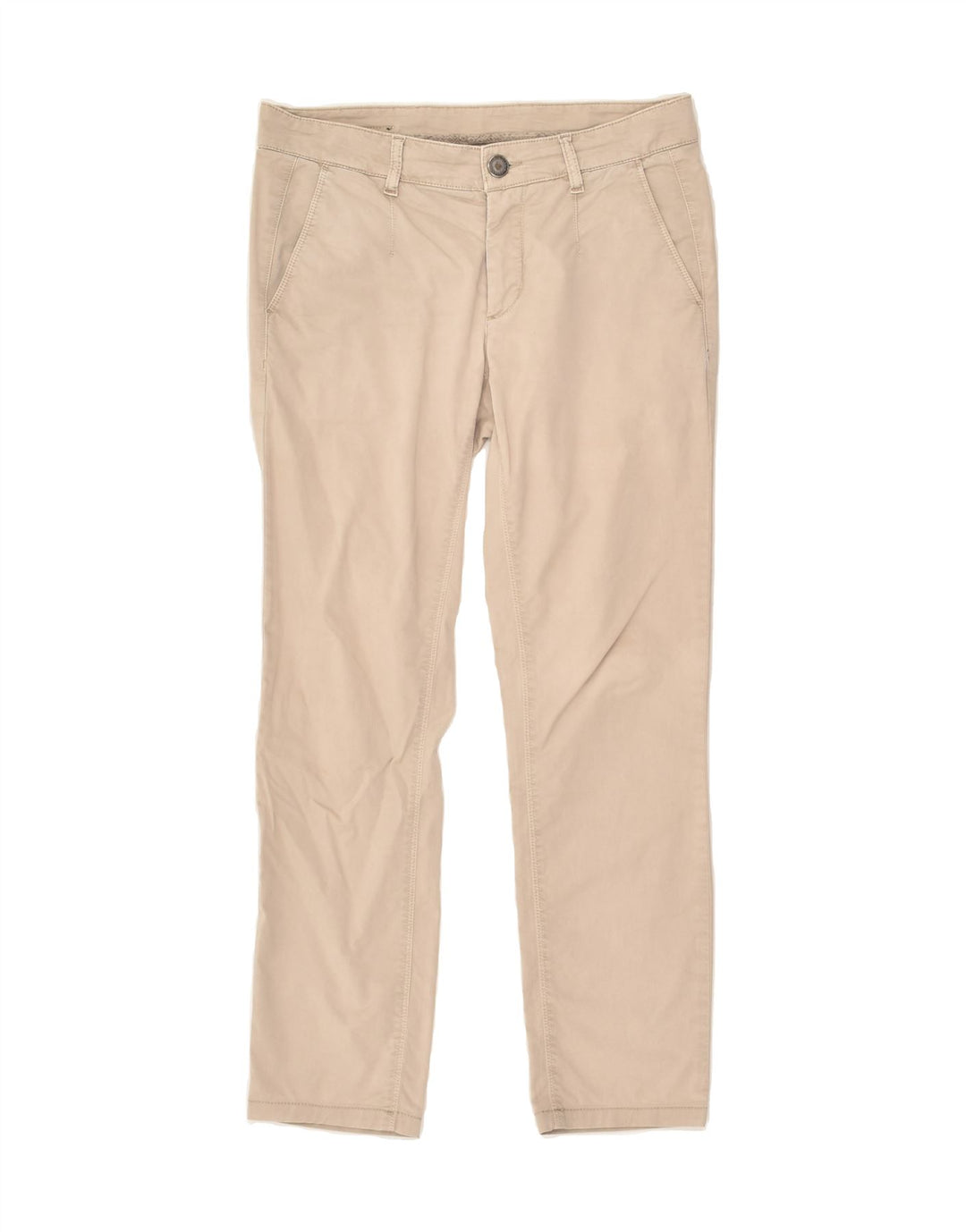 VINTAGE Womens Slim Chino Trousers W30 L27 Beige Cotton | Vintage Vintage | Thrift | Second-Hand Vintage | Used Clothing | Messina Hembry 