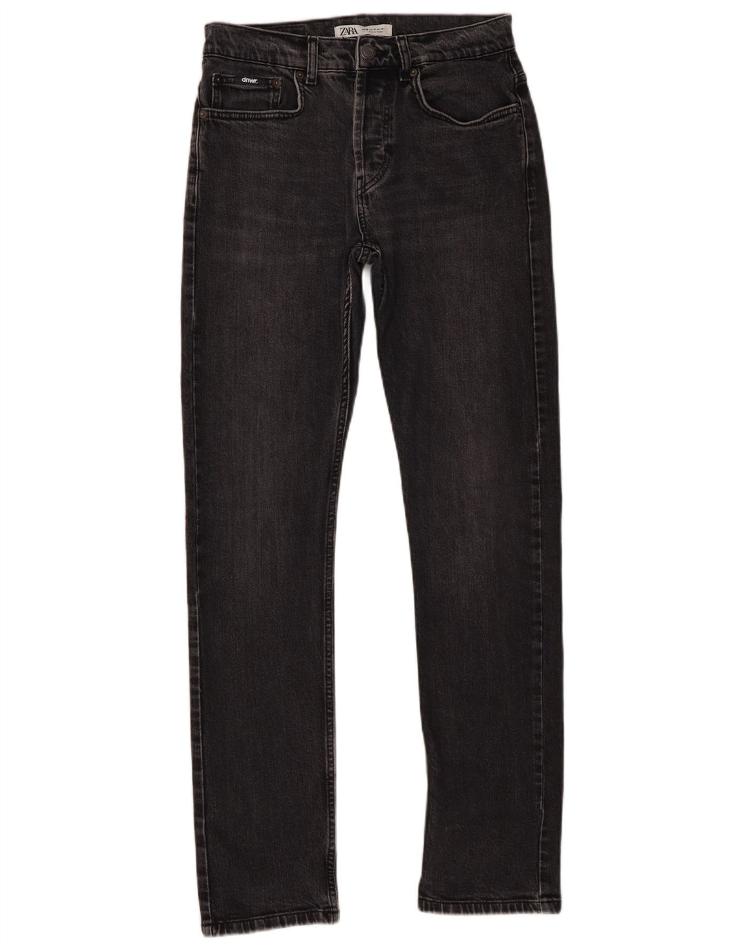 Zara Mens Slim Jeans EU 38 Pequeno W30 L30 Cinza Algodão