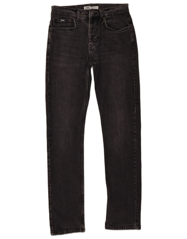 Zara Mens Slim Jeans EU 38 Pequeno W30 L30 Cinza Algodão