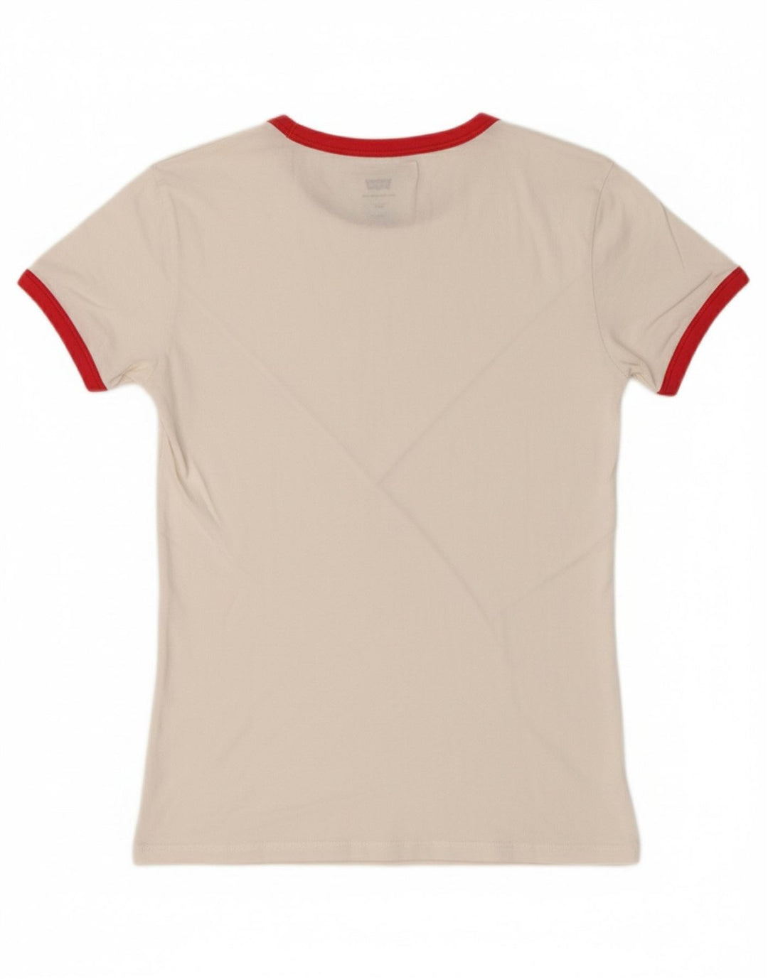 Camiseta feminina LEVI'S Top UK 2 2XS algodão branco