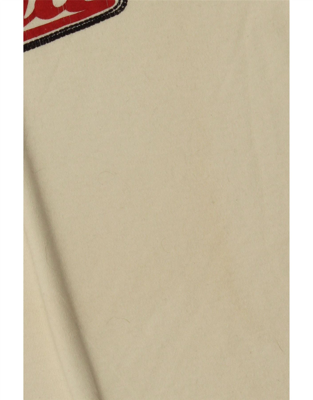 Puma Mens Graphic Top Manga Longa Pequeno Algodão Branco