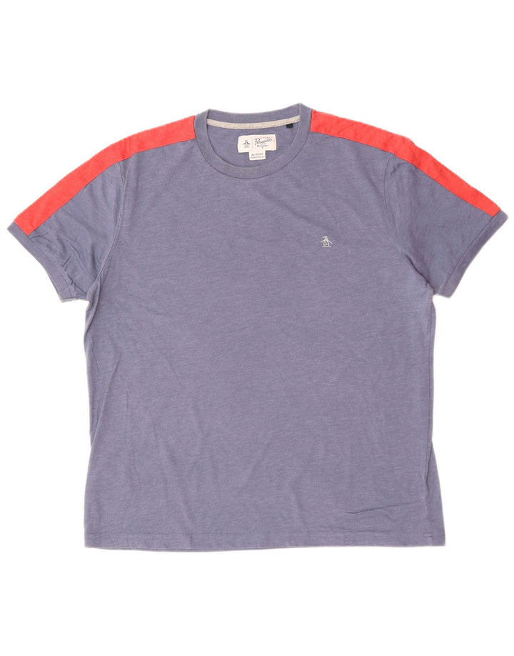 Camiseta masculina PENGUIN Top XL azul colorblock