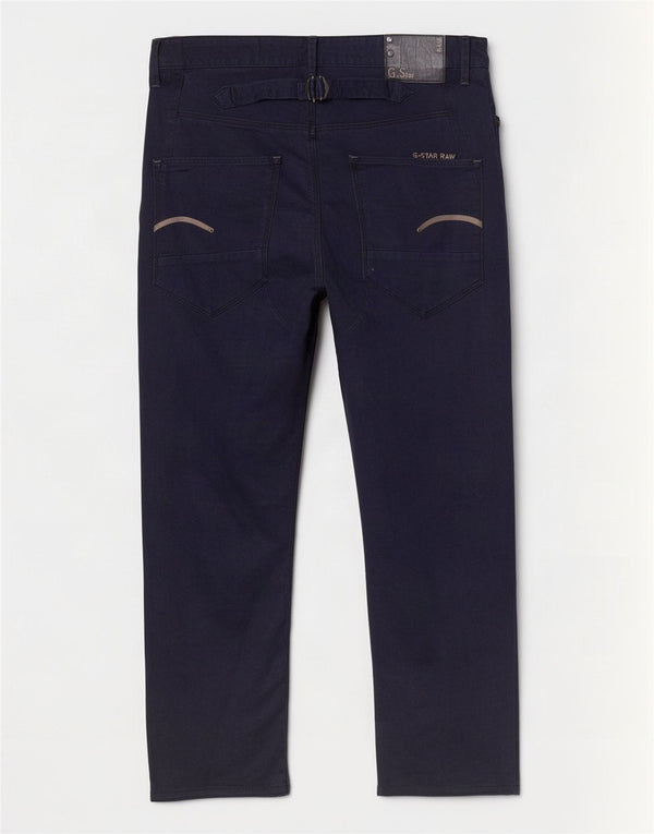 Calça casual reta masculina G-Star W31 L28 algodão azul marinho