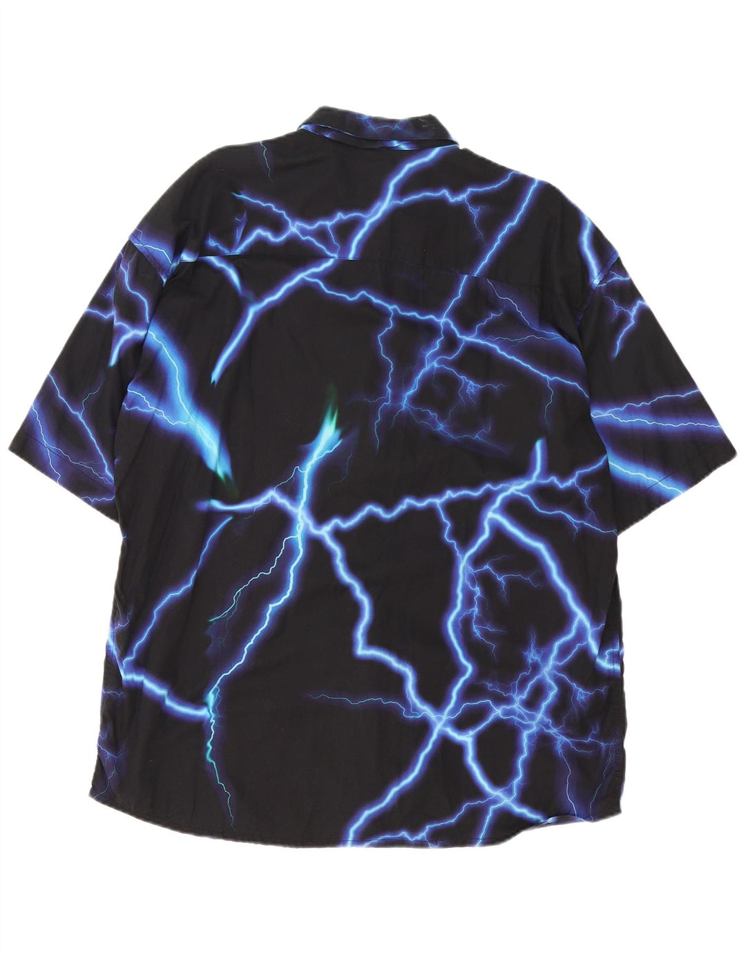 FSBN Camisa masculina oversized de manga curta grande algodão geométrico preto