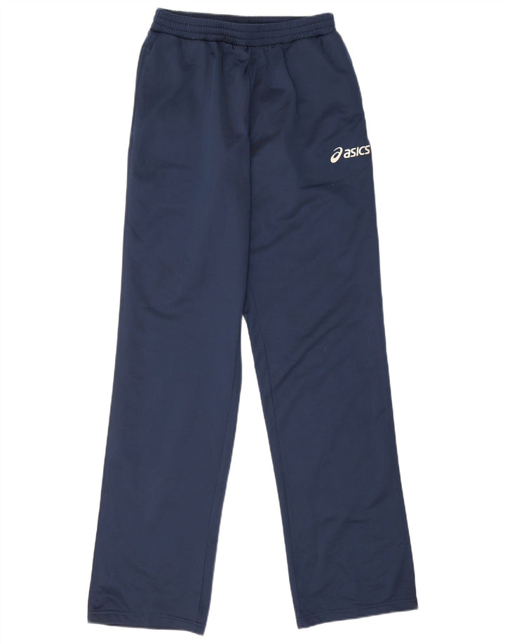 Calça de treino masculina Asics poliéster azul marinho médio