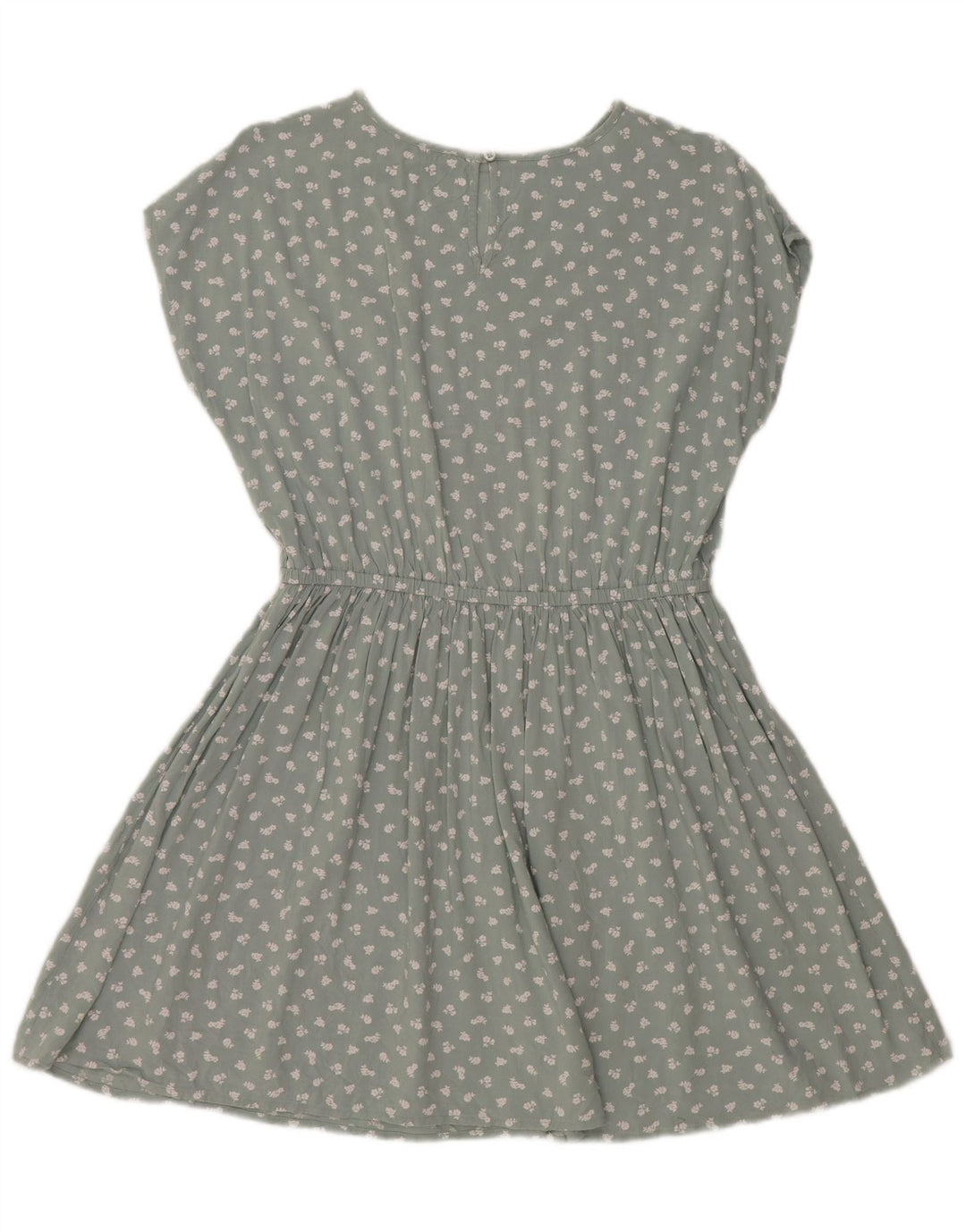 Vestido Básico Menina BENETTON 11-12 Anos Verde Floral