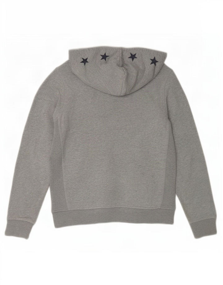 Converse feminino gráfico moletom com capuz UK 14 cinza médio