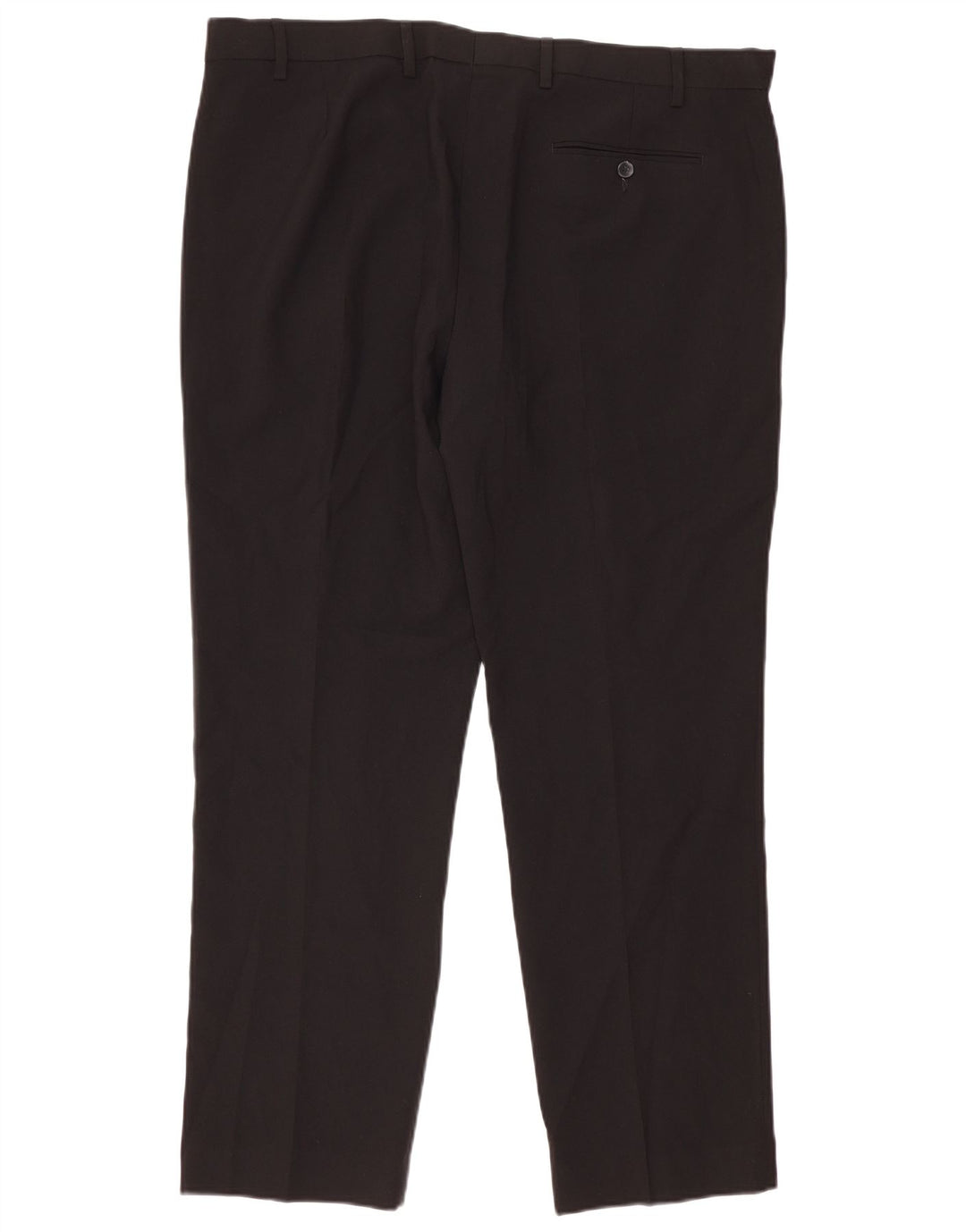 Calça masculina de terno regular Marks & Spencer W40 L31 poliéster preto