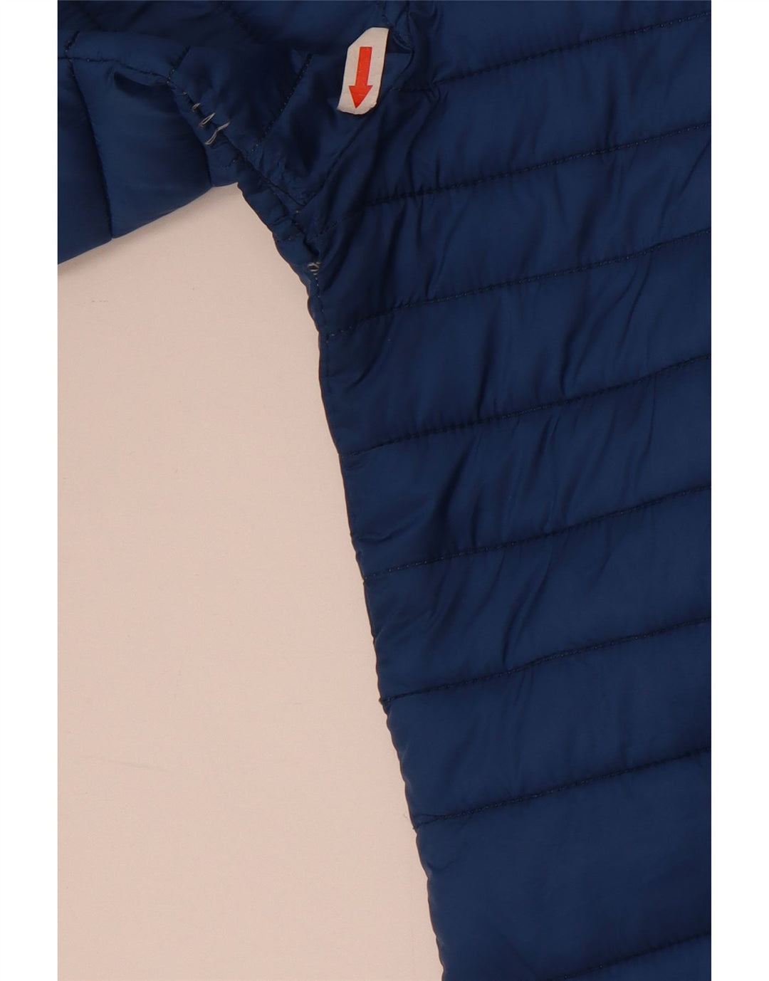Jaqueta masculina acolchoada com capuz Trussardi UK 40 grande azul nylon