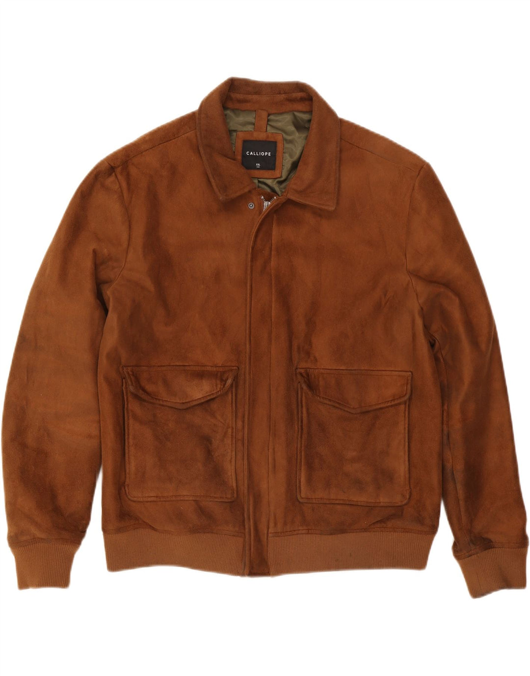 Jaqueta bomber masculina Calliope Reino Unido 44 2XL marrom