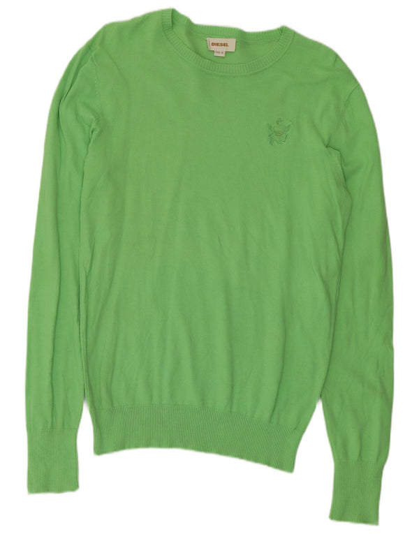 Suéter masculino Diesel com gola canoa verde médio