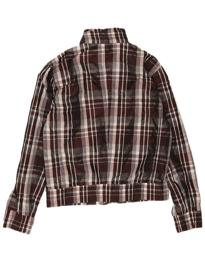 Zara Mens Bomber Jacket UK 38 Médio Multicolorido Check Nylon