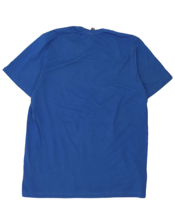 Adidas Camiseta Masculina Graphic Top Grande Algodão Azul