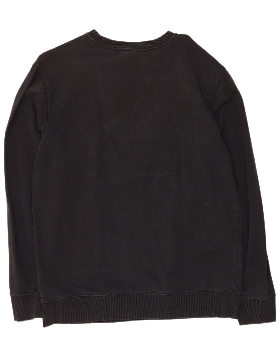 Vans Mens Graphic Moletom Jumper Grande Algodão Preto