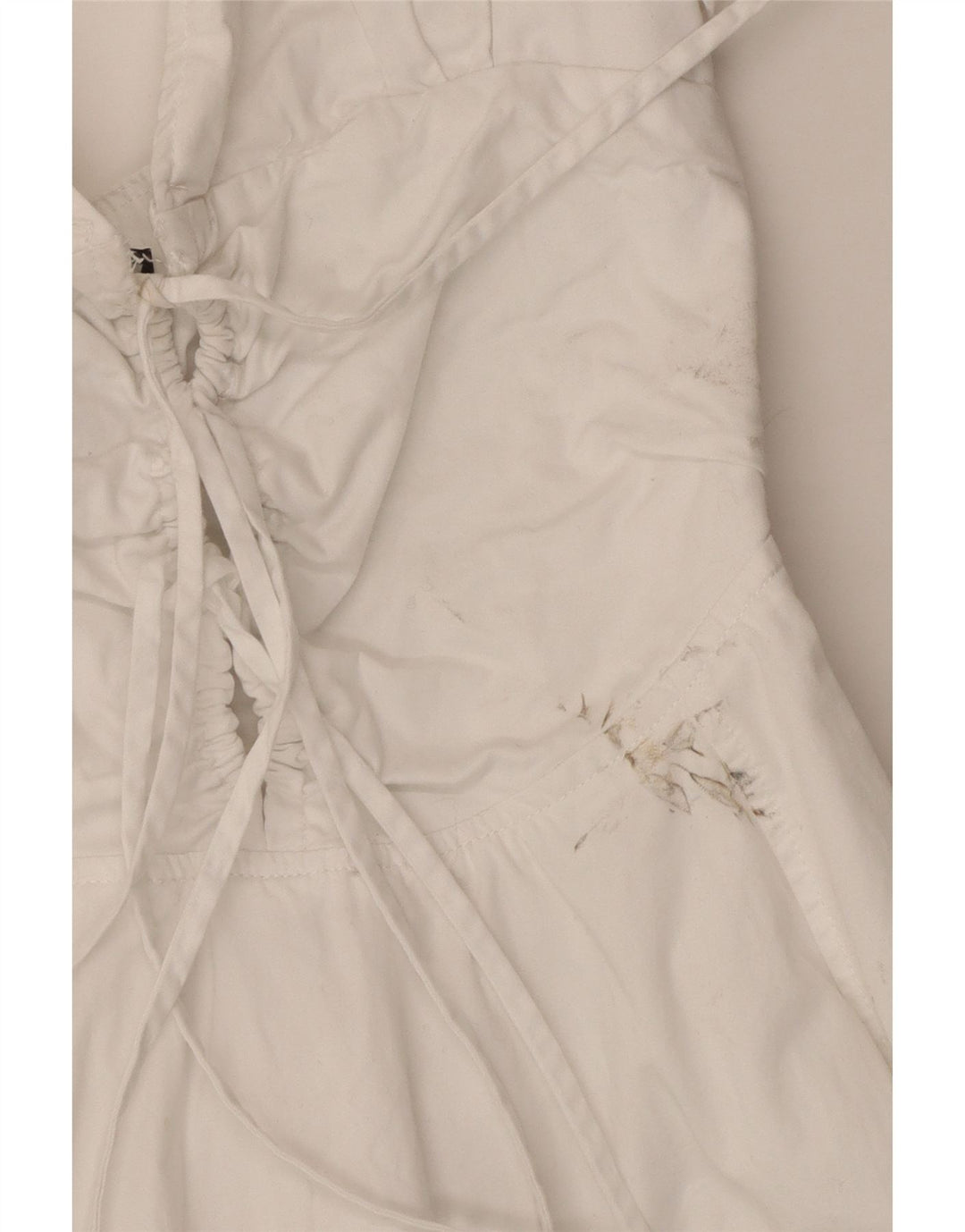 Vestido de verão feminino Zara UK 12 médio branco