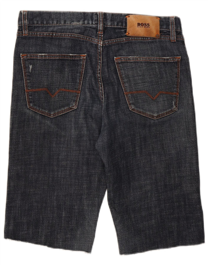Shorts jeans masculino Hugo Boss W30 azul médio