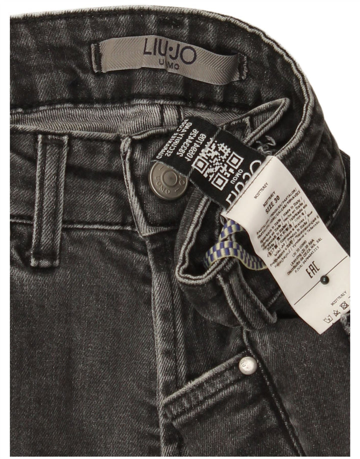 LIU JO Mens Jeans Skinny W30 L29 Algodão Cinza