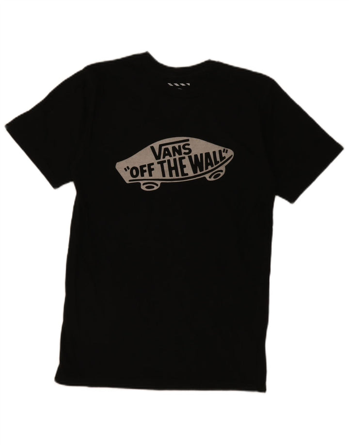Camiseta Vans Masculina Custom Fit Graphic Top Pequeno Algodão Preto