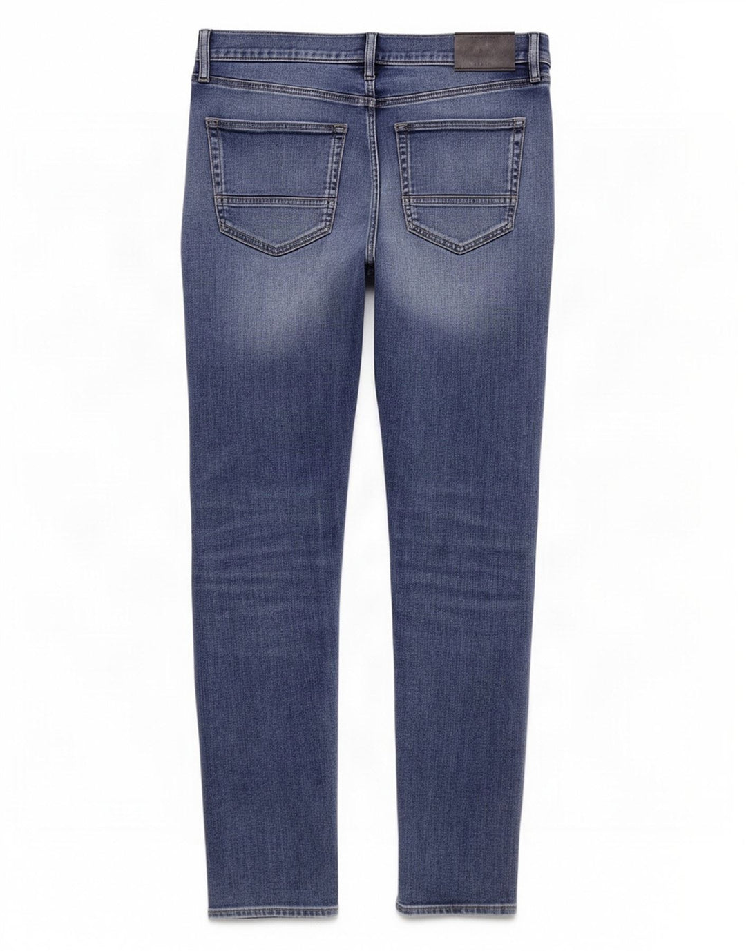 Marks & Spencer Masculino Slim Jeans W34 L33 Azul Algodão
