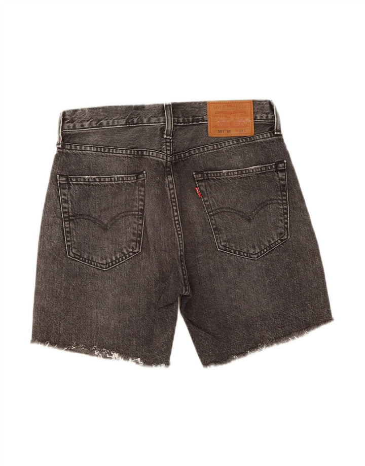 Shorts jeans feminino 501 da LEVI'S W29 algodão cinza médio