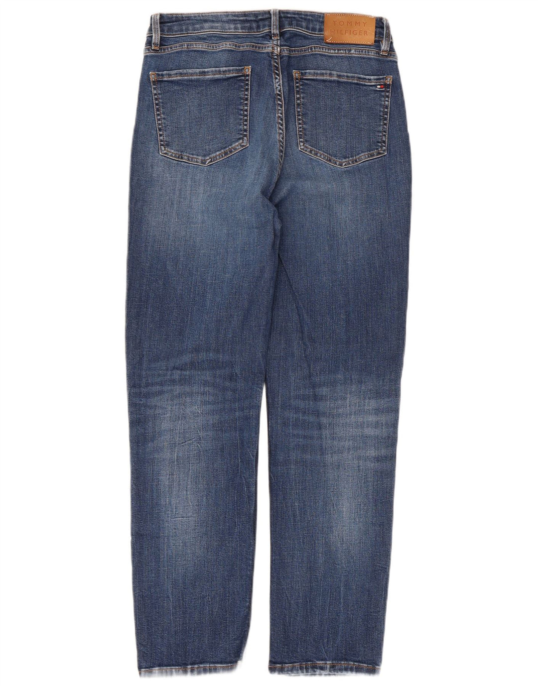 Jeans feminino Tommy Hilfiger Riverpoint Straight W30 L26 algodão azul