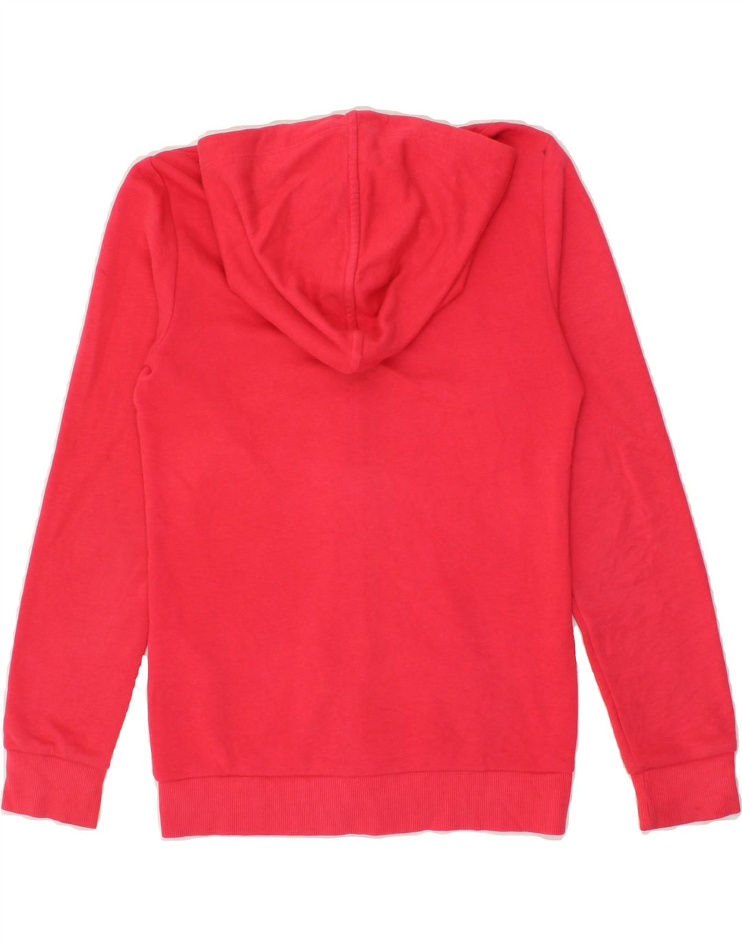 PUMA Girls Graphic Zip Hoodie Sweater 13-14 Years Pink Cotton Vintage Puma and Second-Hand Puma from Messina Hembry 