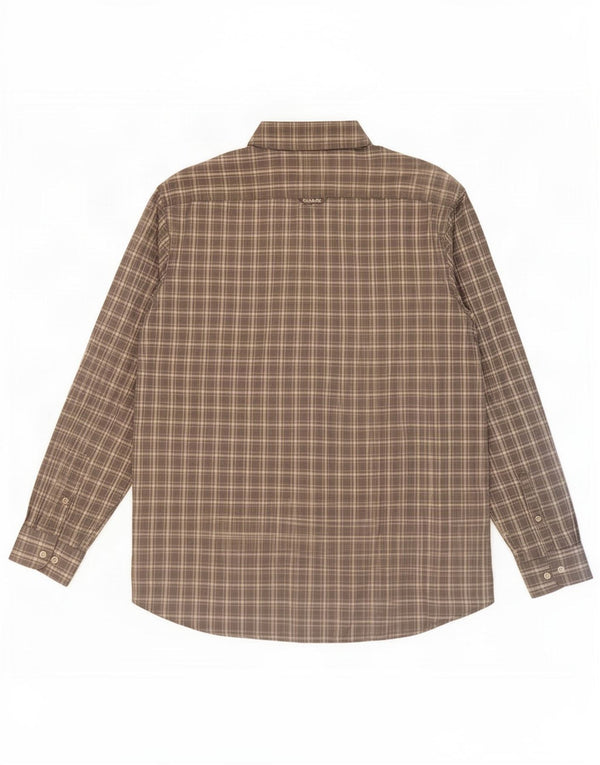 Camisa masculina de flanela Gant Regular Fit XL cinza xadrez algodão