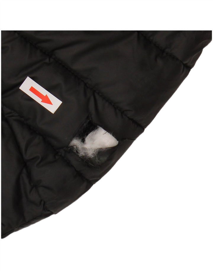 Jaqueta masculina acolchoada com capuz ELLESSE UK 40 grande poliéster preto