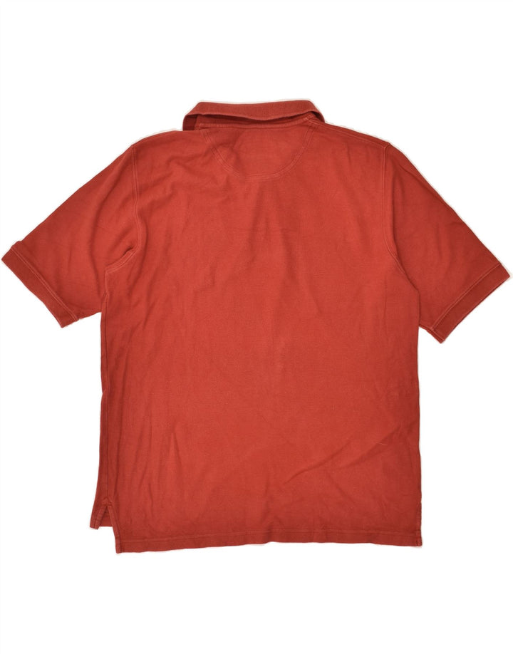 TIMBERLAND Mens Polo Shirt Large Red Cotton | Vintage Timberland | Thrift | Second-Hand Timberland | Used Clothing | Messina Hembry 